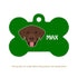 Taggie, Labrador (Chocolate Brown) Dog Tag, Bone