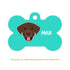 Taggie, Labrador (Chocolate Brown) Dog Tag, Bone