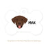 Taggie, Labrador (Chocolate Brown) Dog Tag, Bone