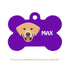 Taggie, Labrador (White/Brown) Dog Tag, Bone