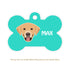 Taggie, Labrador (White/Brown) Dog Tag, Bone