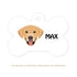 Taggie, Labrador (White/Brown) Dog Tag, Bone
