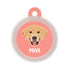 Taggie, Labrador (White/Brown) Dog Tag, Circle