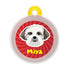 Taggie, Lhasa Apso Dog Tag, Circle