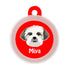 Taggie, Lhasa Apso Dog Tag, Circle