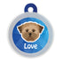 Taggie, Lhasa Apso (Brown) Dog Tag, Circle