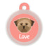 Taggie, Lhasa Apso (Brown) Dog Tag, Circle