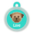 Taggie, Lhasa Apso (Brown) Dog Tag, Circle