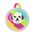 Taggie, Lhasa Apso Dog Tag, Circle