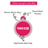 Taggie, Mango Pet Tag, Circle