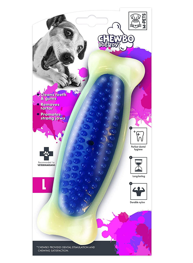 M-Pets ChewBo Bone dental toy for Dog,Ivory