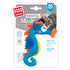 GiGwi Catnip Dental Mesh Sea Horse Toy for Cat, Blue