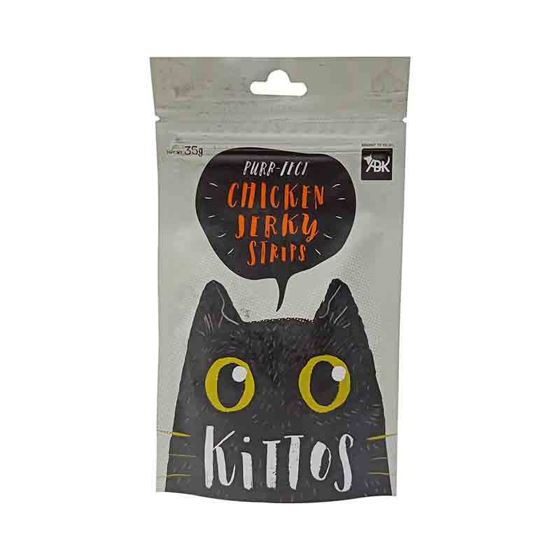 Kittos Chicken Jerky Strips Cat Treat, 35 g