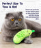 Outward Hound, Crunchy Pickle Kicker Dental Cat Toy, Green