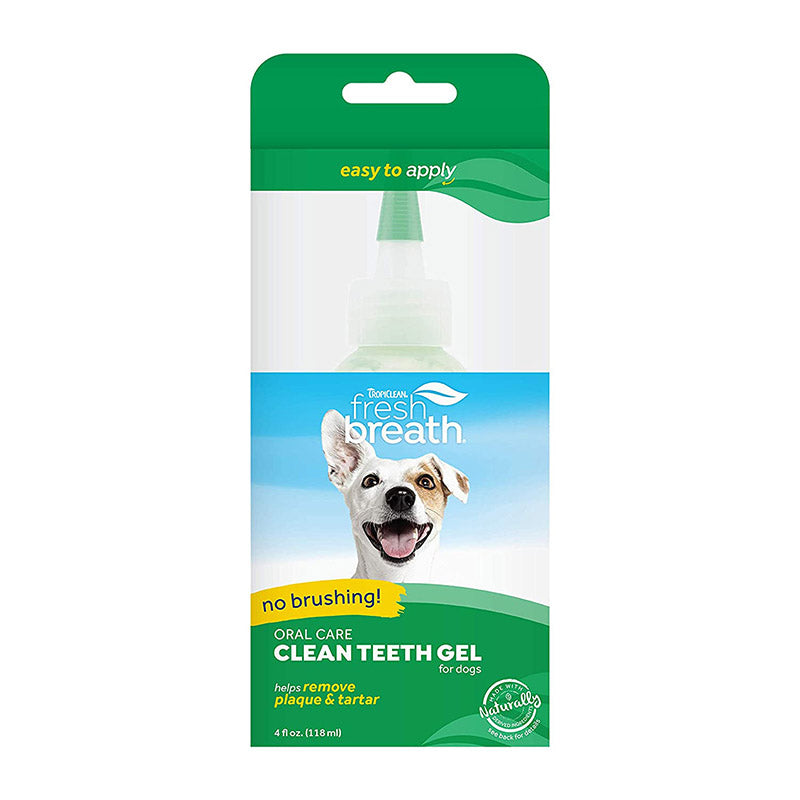Tropiclean Fresh Breath Clean Teeth Brushing Gel For Dogs, 118 ml