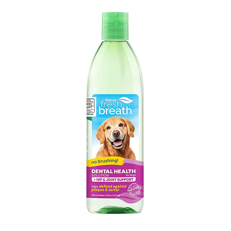 Tropiclean Fresh Breath Hip & Joint Water Additive for Dogs, 473 ml