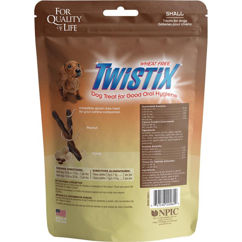 Twistix Dental Chew Sticks For Dogs, Peanut & Carob Flavor, 156 g