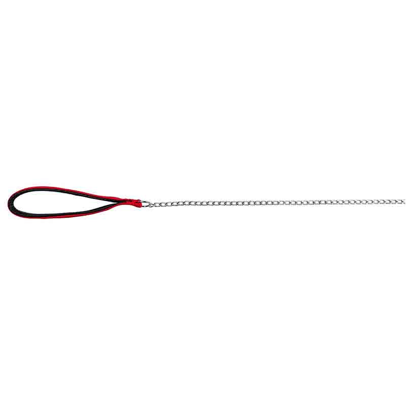 Trixie Chain Leash with Nylon Hand Loop, 3.30 ft/4.0 mm