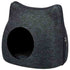 Trixie Anthracite Cat Cuddly Cave, 15 x 15 x 14 inch
