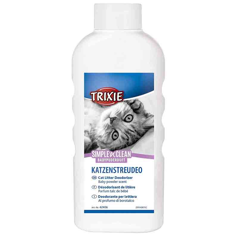 Trixie SIMPLE'n'CLEAN Cat Litter Deodorizer (Baby Powder), 750 g
