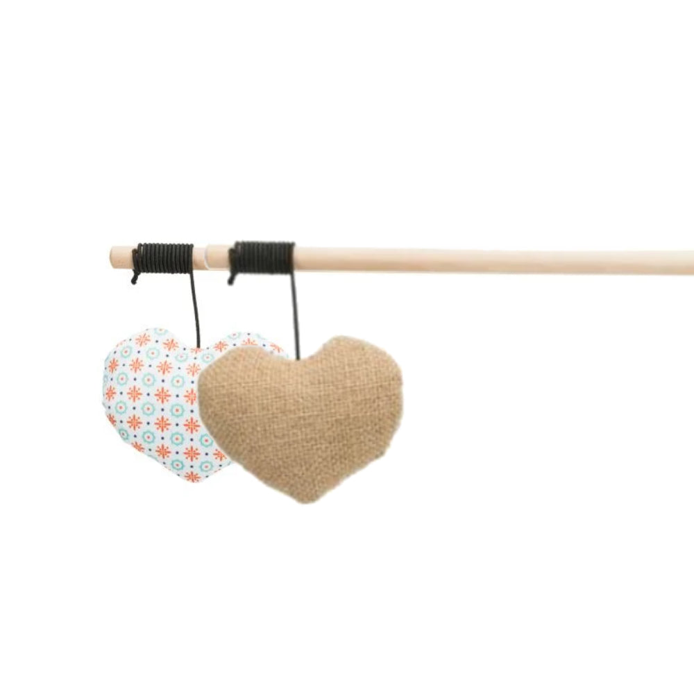 Trixie, Playing Rod with Heart, Sorted Colours, Cat Toy (Assorted)