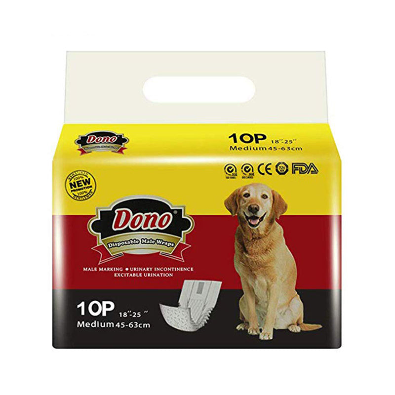 Dono Male Dog Diapers 10 Pcs