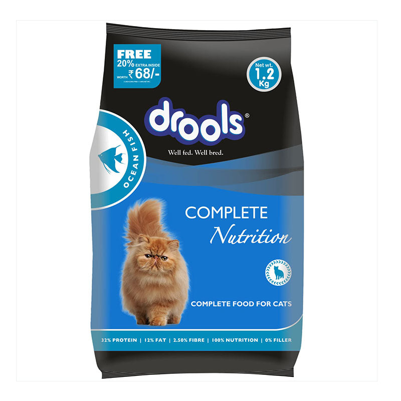 Drools Ocean Fish Kitten Cat Food, 1.2 kg (20% Extra Free Inside* Limited Stock)