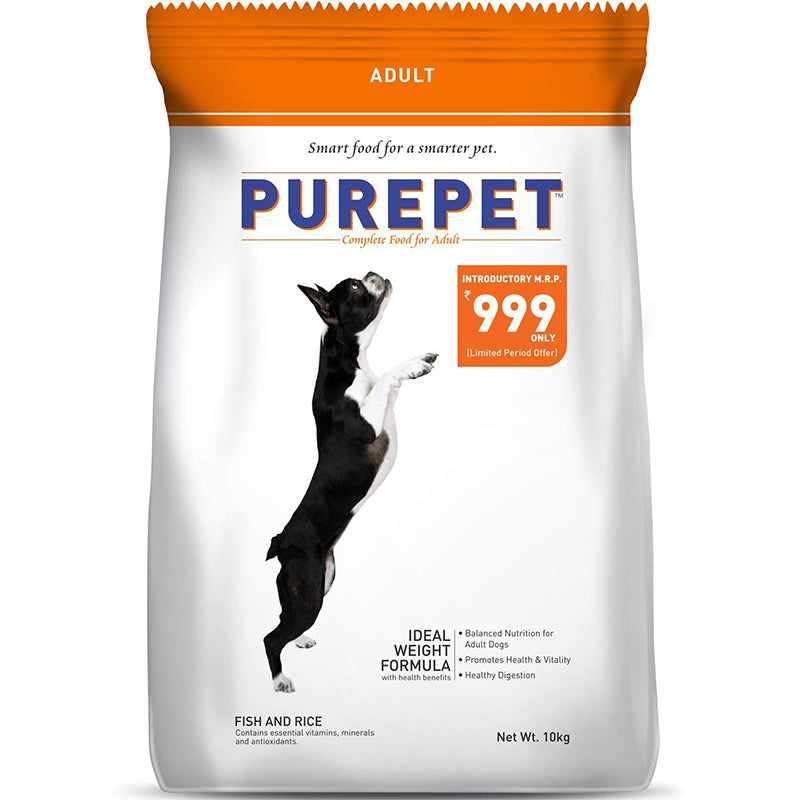 Purepet Adult Fish and Rice Dry Dog Food
