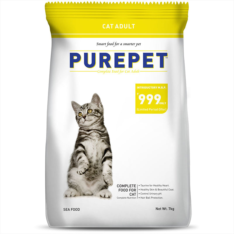 Purepet Adult (+1 Year) Sea Food, Dry Cat Food