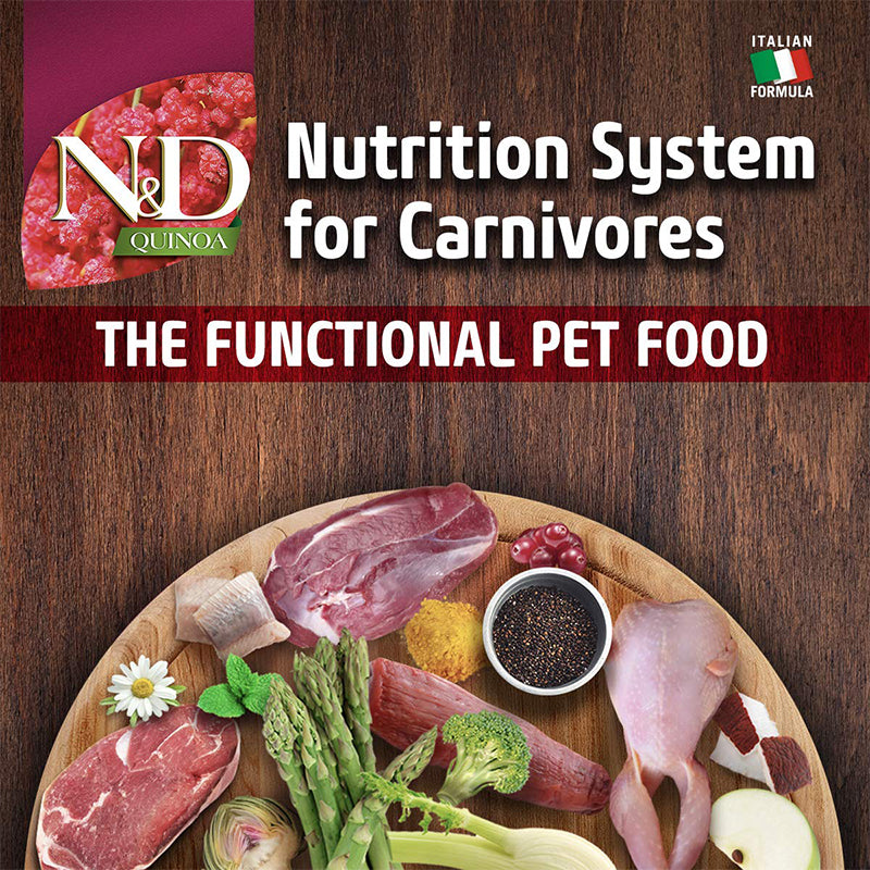 Farmina N&D Quinoa Adult Quail, Coconut and Turmeric Grain Free Dry Dog Food for Skin and Coat