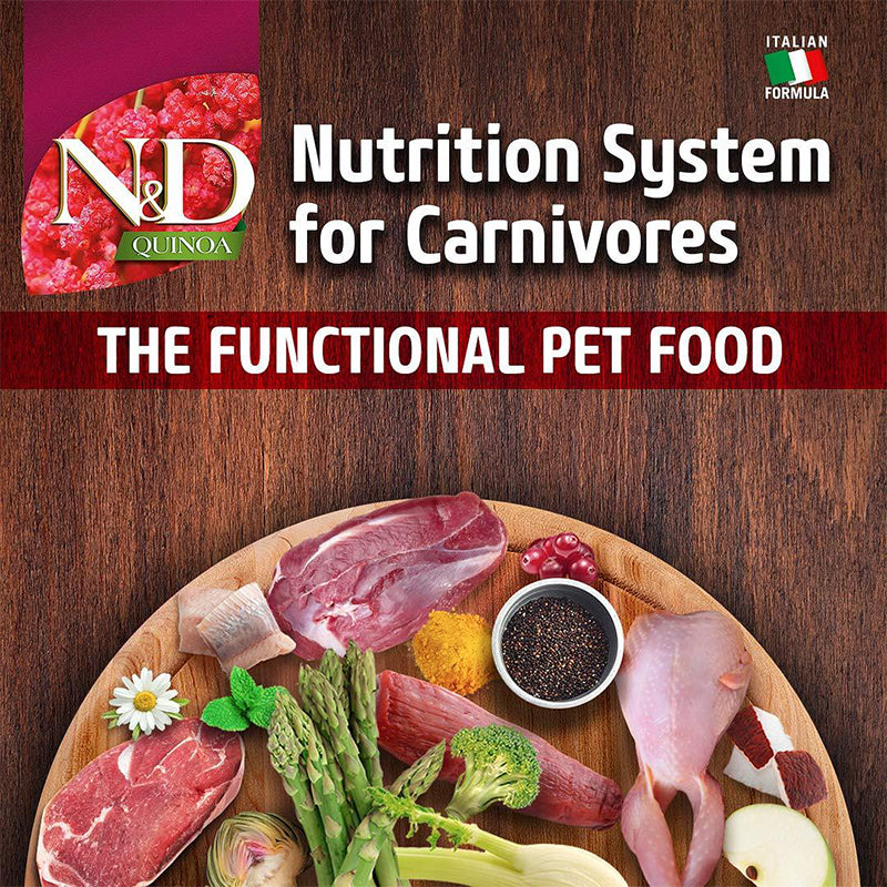 Farmina N&D Quinoa Adult Lamb, Fennel and Mint Grain Free Dry Cat Food for Digestion