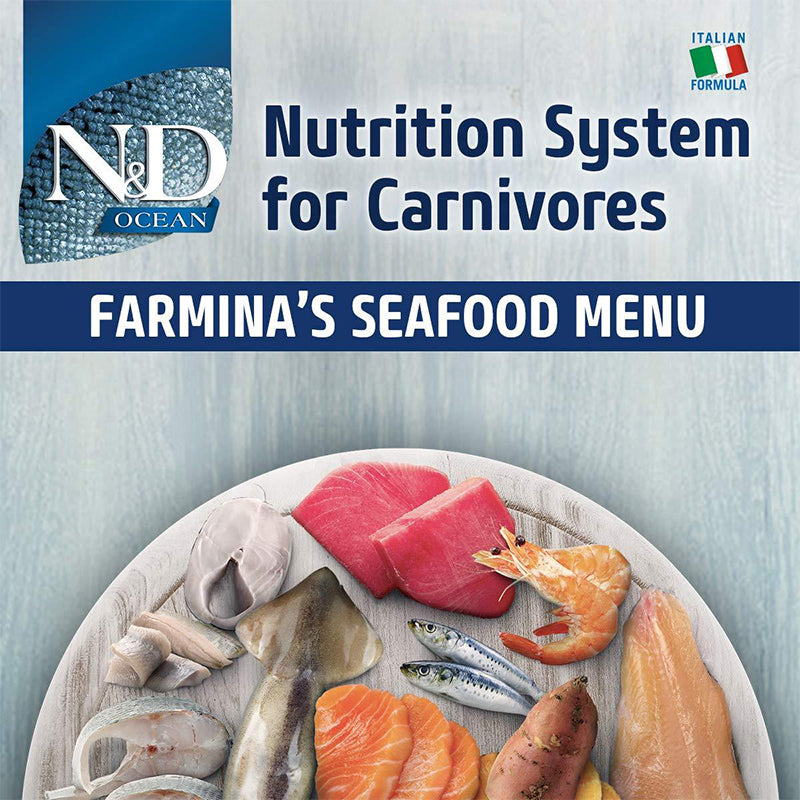 Farmina N&D Adult Ocean Herring and Shrimp Wet Dog Food for Mini Breed