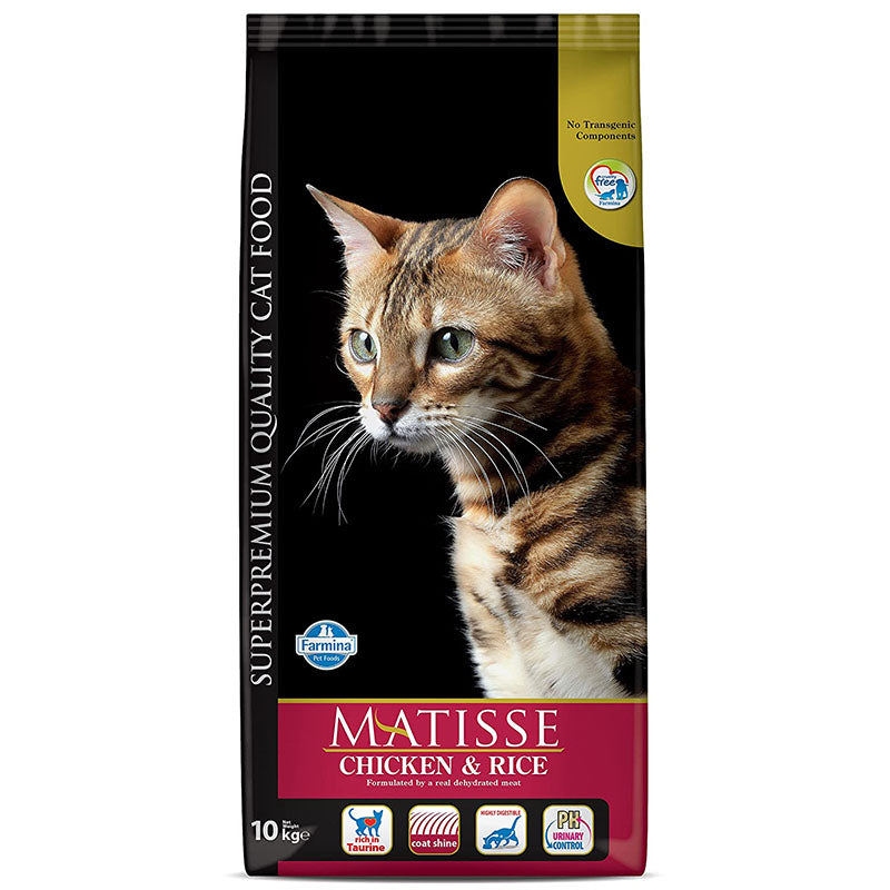 Farmina Matisse Adult Chicken and Rice Dry Cat Food, 10 kg