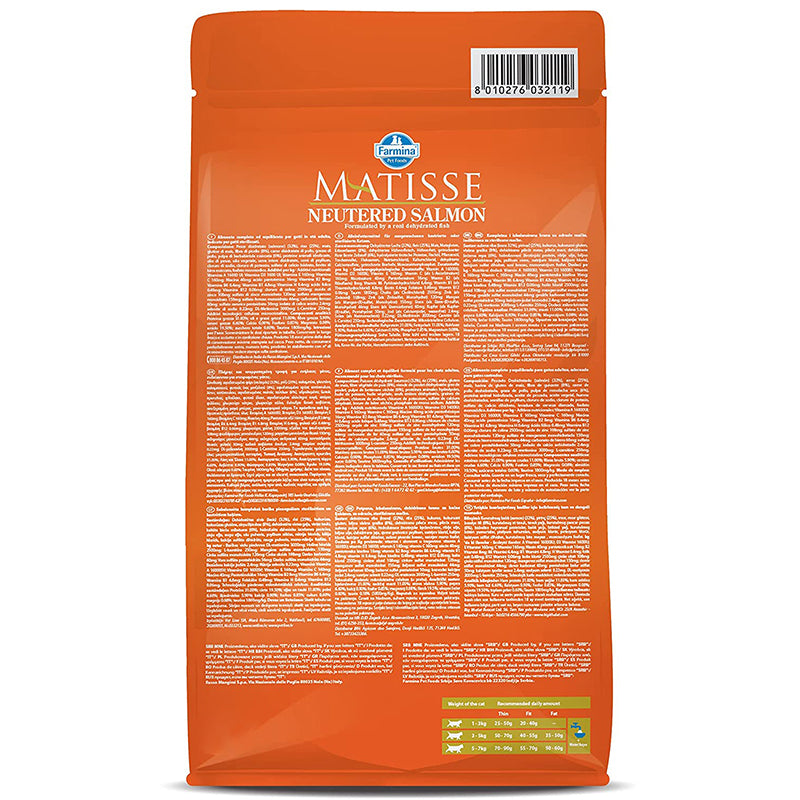 Farmina Matisse Adult Neutered Salmon Dry Cat Food, 10 kg