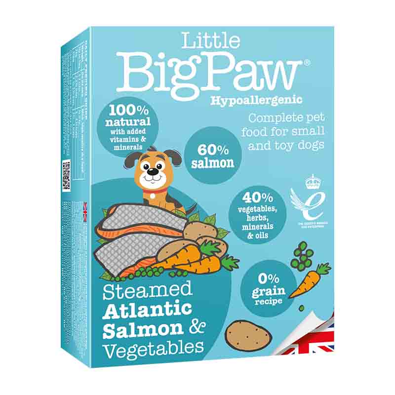 Little Big Paw Steamed Atlantic Salmon and Vegetable, Wet Dog Food