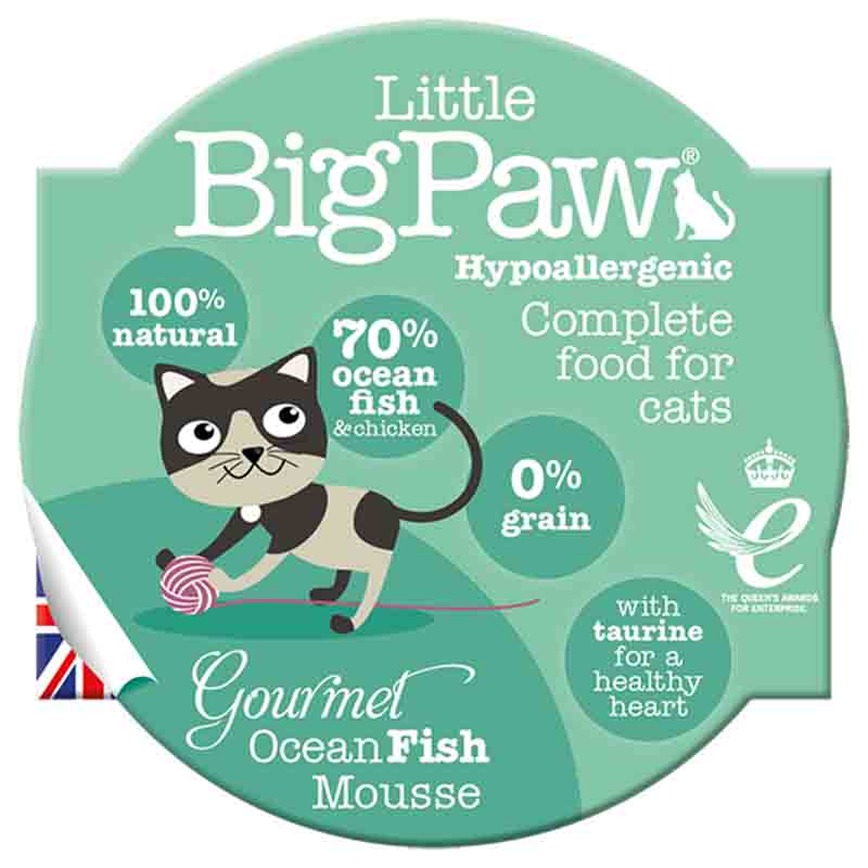 Little Big Paw Cat Gourmet Seafood Mix - Atlantic Salmon, Atlantic Tuna and Ocean Fish