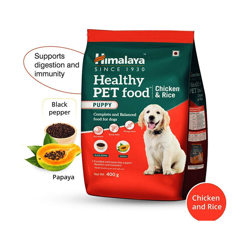 Himalaya Healthy Puppy, Chicken & Rice Dry Dog Food, 400 g