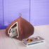 Hiputee Luxurious Soft Velvet Hut Bed for Toy Breed Dogs and Cats Length Brown