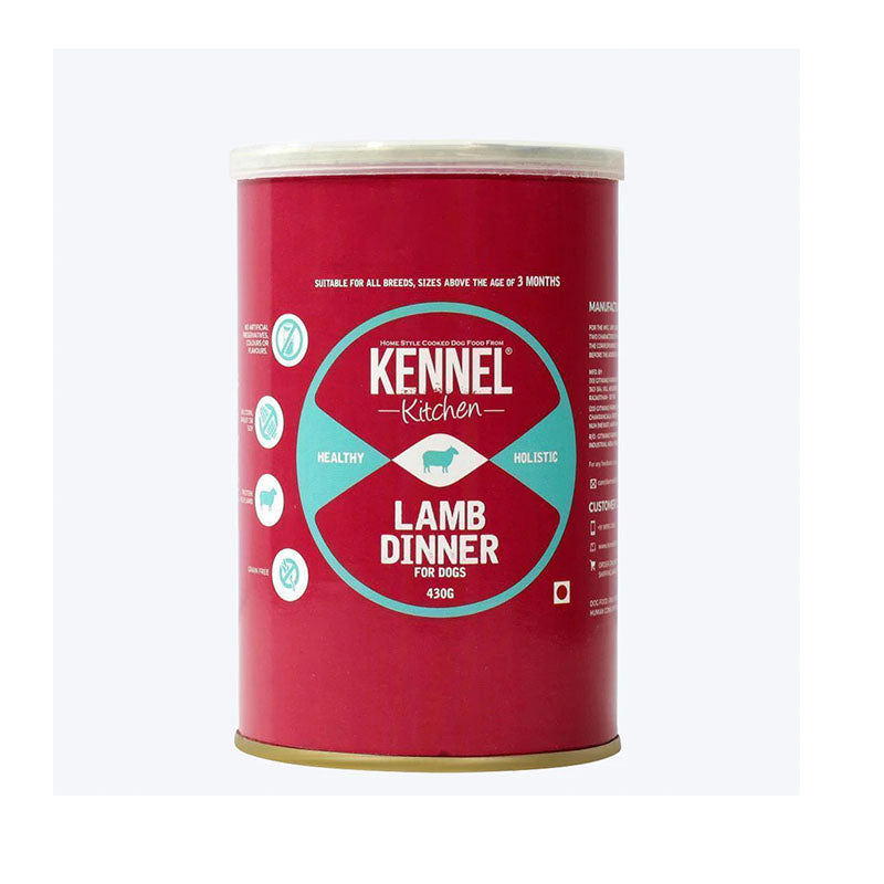 Kennel Kitchen Adult Lamb Dinner with Tuna Wet Dog Food, 400 g