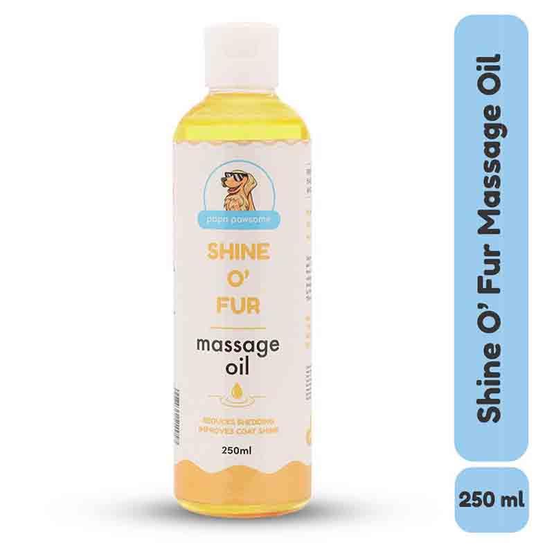 Papa Pawsome Shine O' Fur Massage Oil for Dog