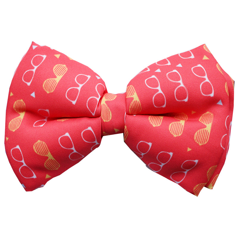 Lana Paws Adjustable Funky Frames Dog Bowtie, Red