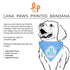 Lana Paws Lil Bro Adjustable Dog Bandana/Scarf Blue