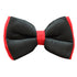 Lana Paws Adjustable Silk Dog Bowtie, Black and Red
