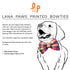 Lana Paws Adjustable Dog Bowtie, Multi-coloured