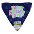 Lana Paws Happy Birthday To Me Adjustable Dog Bandana/Scarf, Blue