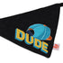 Lana Paws Dude Adjustable Dog Bandana/Scarf, Black and Yellow