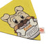 Lana Paws Bone-Appetite Adjustable Dog Bandana/Scarf, Yellow