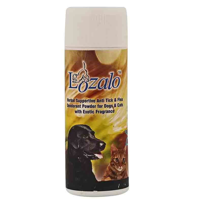 Lozalo Lemon Mint Body Deo Powder for Dog and Cats