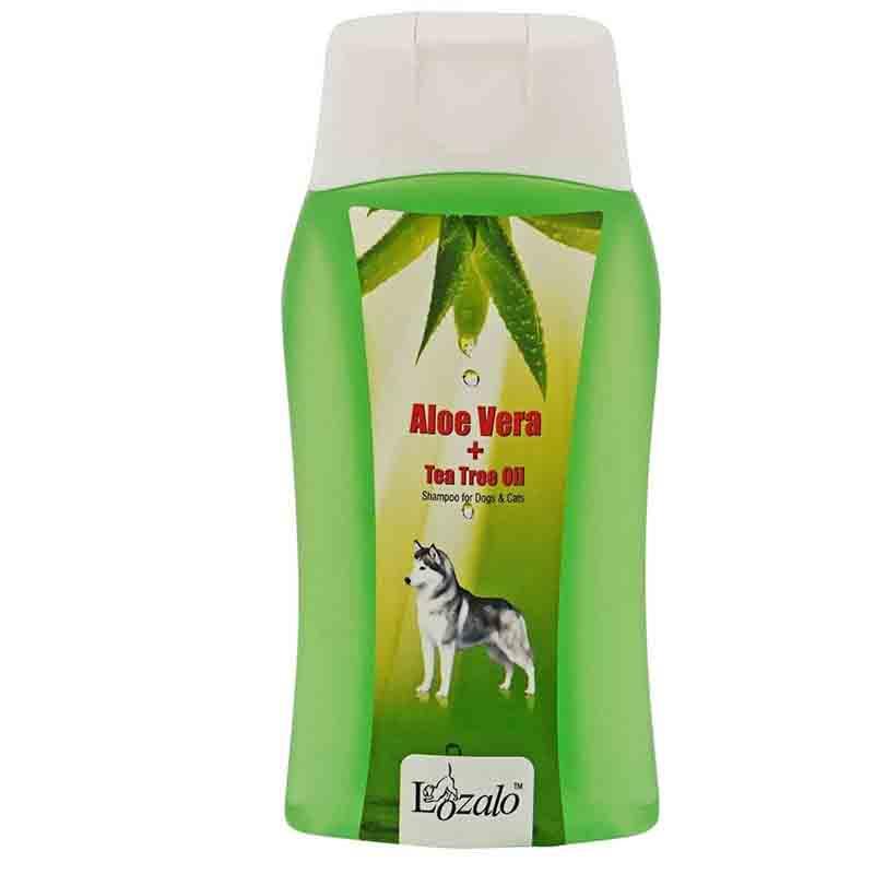 Lozalo Aloe Vera and Tea Tree Oil Pet Care Shampoo for Dogs and Cats