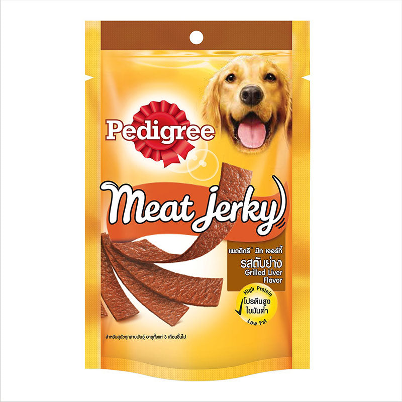 Pedigree Adult Meat Jerky Strix Grilled Liver, Dog Treat 80 g